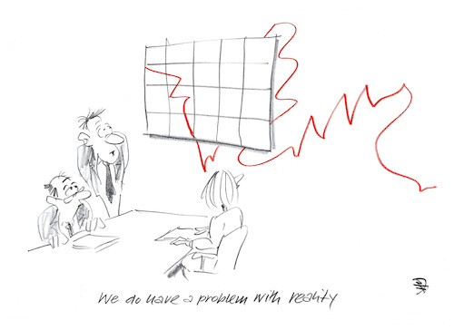 Cartoon: Reality (medium) by helmutk tagged business