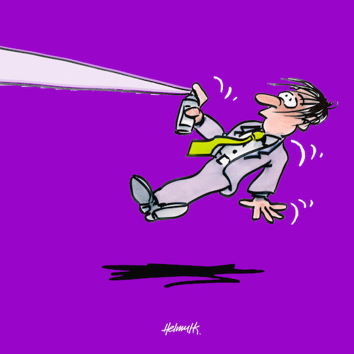 Cartoon: Speed Spray (medium) by helmutk tagged science