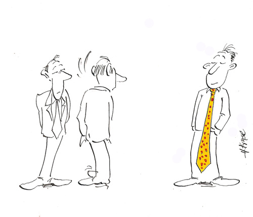 Cartoon: The Tie (medium) by helmutk tagged advertising