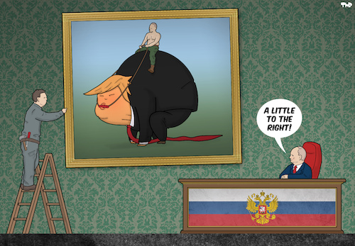 Cartoon: Decorating the Office (medium) by Tjeerd Royaards tagged usa,helsinko,moscow,russia,putin,trump,summt,usa,helsinko,moscow,russia,putin,trump,summt