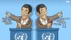 Cartoon: Ahmadinejad (small) by Tjeerd Royaards tagged un,iran,summit,racism,discrimination,zionism,israel