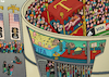 Cartoon: FIFA World Cup 2026 (small) by Tjeerd Royaards tagged fifa,world,cup,trump,usa,fascism,ice,migrants,soccer,football