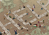 Cartoon: HELP (small) by Tjeerd Royaards tagged gaza,palestineisrael,violence,war,victims,help,aid