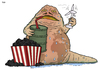 Cartoon: Jabba the Earth (small) by Tjeerd Royaards tagged climate,change,star,wars,global,warming,fossile,fuels,sustainability