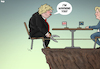 Cartoon: No deal Brexit looming (small) by Tjeerd Royaards tagged brexit,uk,boris,johnson,eu,europe