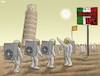 Cartoon: Summer 2043 (small) by Tjeerd Royaards tagged summer,italy,climate,change,heat,heatwave,extreme,weather