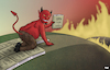 Cartoon: The road to hell... (small) by Tjeerd Royaards tagged cop26,climate,emergency,change,future,hell,devil