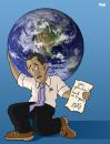 Cartoon: Tough job (small) by Tjeerd Royaards tagged barack obama president atlas job economy financial crisis america united states