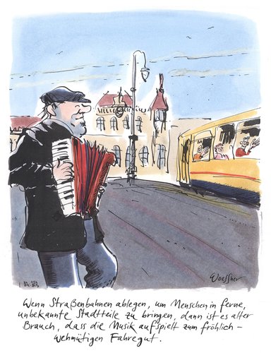 Cartoon: fahregut (medium) by woessner tagged strassenmusik,akkordeon,musik,tradition,sitte,brauctum,sehnsucht,romantik,nahverkehr,öffentlicher,övp,großstadt,verkehr,ablegen,strassenbahnen,wenn,wenn,strassenbahnen,ablegen,verkehr,großstadt,övp,öffentlicher,nahverkehr,romantik,sehnsucht,brauctum,sitte,tradition,musik,akkordeon,strassenmusik