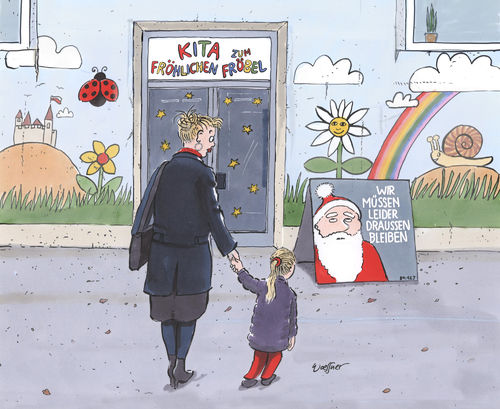 Cartoon: KITA Weihnachten (medium) by woessner tagged woessner,cartoon,karikatur,kita,weihnachtsmann,sparzwang,geldmangel,weihnachten,geschenke,kindertagesstätte,finanzierung,pädagogik,frühkindliche,erziehung,nikolaus,weihnachtszeit,streik,gehalt,gehälter,lohn,löhne,einkommen,gewerkschaft,gew,arbeitskampf,familie,alleinerziehend,fröbel,pestalozzi,kleinkind,woessner,cartoon,karikatur,kita,weihnachtsmann,sparzwang,geldmangel,weihnachten,geschenke,kindertagesstätte,finanzierung,pädagogik,frühkindliche,erziehung,nikolaus,weihnachtszeit,streik,gehalt,gehälter,lohn,löhne,einkommen,gewerkschaft,gew,arbeitskampf,familie,alleinerziehend,fröbel,pestalozzi,kleinkind