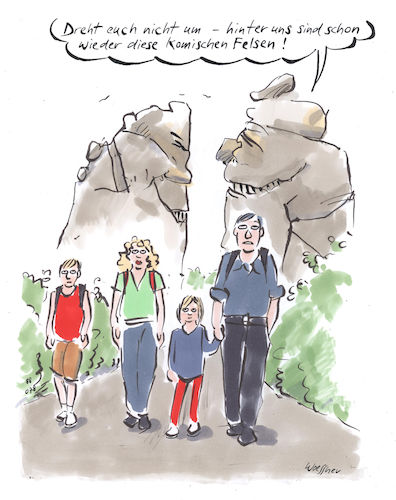 Cartoon: komische Felsen (medium) by woessner tagged woessner,karikaturen,cartoons,umdrehen,neugier,komisch,komik,witz,humor,kletterfelsen,komische,felsen,familie,wanderung,naturerlebnis,outdoor,wandern,spazieren,spaziergang,natur,landschaft,berge,gebirge,felslandschaft,lachen,grinsen,woessner,karikaturen,cartoons,umdrehen,neugier,komisch,komik,witz,humor,kletterfelsen,komische,felsen,familie,wanderung,naturerlebnis,outdoor,wandern,spazieren,spaziergang,natur,landschaft,berge,gebirge,felslandschaft,lachen,grinsen