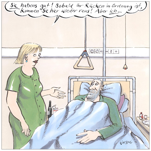 Cartoon: Krankenschwester Rücken (medium) by woessner tagged woessner,karikaturen,cartoons,medizin,medizinisch,pflegerisch,knochen,skelett,muskeln,stress,arbeitsbelastung,arzt,krankenhaus,ärztin,pflegerin,technische,assistentin,gewerkschaft,arbeitsrecht,krankenschwester,rücken,arbeitsplatz,belastung,bewegungsapparat,arbeitsbedingungen,krankenhauspersonal,medizinisches,personal,pflege,krankenpflegerinnen,überlastung,überbeanspruchung,verschleiß,woessner,karikaturen,cartoons,medizin,medizinisch,pflegerisch,knochen,skelett,muskeln,stress,arbeitsbelastung,arzt,krankenhaus,ärztin,pflegerin,technische,assistentin,gewerkschaft,arbeitsrecht,krankenschwester,rücken,arbeitsplatz,belastung,bewegungsapparat,arbeitsbedingungen,krankenhauspersonal,medizinisches,personal,pflege,krankenpflegerinnen,überlastung,überbeanspruchung,verschleiß