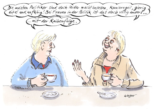 Cartoon: Politikerinnen (medium) by woessner tagged woessner,karikaturen,cartoons,machtbesessen,machtgierig,narzisstisch,karrieregeil,eitel,nunfähig,narzissmus,ichbezogen,egoistisch,politikerinnen,politik,macht,karriere,gier,eitelkeit,unfähigkeit,weiblich,männlich,geschlecht,gender,politiker,politisch,eigenschaften,charaktermerkmale,eigeninteresse,volksvertretung,volksvertreterinnen,woessner,karikaturen,cartoons,machtbesessen,machtgierig,narzisstisch,karrieregeil,eitel,nunfähig,narzissmus,ichbezogen,egoistisch,politikerinnen,politik,macht,karriere,gier,eitelkeit,unfähigkeit,weiblich,männlich,geschlecht,gender,politiker,politisch,eigenschaften,charaktermerkmale,eigeninteresse,volksvertretung,volksvertreterinnen