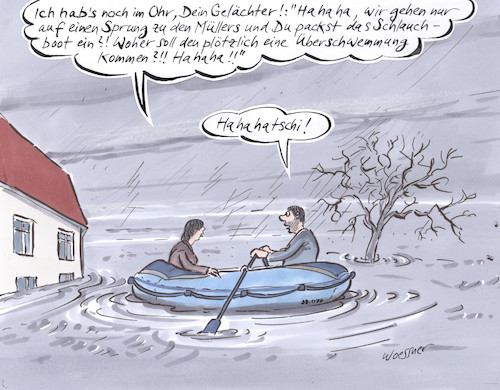 Cartoon: Schlauchboot (medium) by woessner tagged woessner,karikaturen,cartoons,besuch,einladung,tasche,utensilien,hochwasser,absicherung,versicherung,eventualität,möglichkeit,zukunft,lebenserwartung,psychologie,wetter,wettervorhersage,schlauchboot,einpacken,vorsichtsmassnahme,überschwemmung,angst,hysterie,beziehung,frau,mann,geschlecht,typisch,gender,männlich,weiblich,ängstlich,mutig,leichtsinnig,übervorsichtig,woessner,karikaturen,cartoons,besuch,einladung,tasche,utensilien,hochwasser,absicherung,versicherung,eventualität,möglichkeit,zukunft,lebenserwartung,psychologie,wetter,wettervorhersage,schlauchboot,einpacken,vorsichtsmassnahme,überschwemmung,angst,hysterie,beziehung,frau,mann,geschlecht,typisch,gender,männlich,weiblich,ängstlich,mutig,leichtsinnig,übervorsichtig