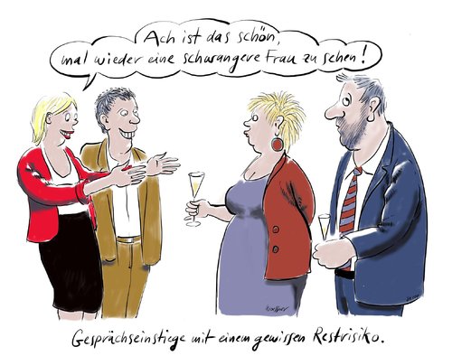 Cartoon: schwanger (medium) by woessner tagged bösartig,ironie,spott,fett,dick,talk,small,gesprächseinstieg,frau,schwangere,irrtum,versehen,unbedacht,vorschnell,gesellschaft,benehmen,peinlichkeit,fettnäpfchen,schwangere,frau,gesprächseinstieg,small talk,fett,spott,ironie,bösartig,irrtum,versehen,unbedacht,schwangerschaft,nachwuchs,small,talk