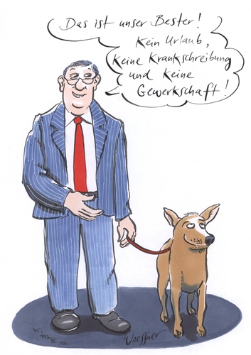 Cartoon: unser bester (medium) by woessner tagged unser,bester,hund,arbeitgeber,unternehmer,gewerkschaft,betriebsrat,betrieb,unternehmen,management,betriebswirtschaft,lohnkosten,tiere,interessenvertretung,arbeiter,arbeitnehmer,ausbeutung,urlaub,krankheit,krankmeldung,krankfeiern,blaumachen,betriebsratverseucht,verfügbarkeit,unser,bester,hund,arbeitgeber,unternehmer,gewerkschaft,betriebsrat,betrieb,unternehmen,management,betriebswirtschaft,lohnkosten,tiere,interessenvertretung,arbeiter,arbeitnehmer,ausbeutung,urlaub,krankheit,krankmeldung,krankfeiern,blaumachen,betriebsratverseucht,verfügbarkeit