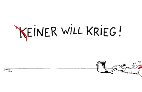 Cartoon: KEINER WILL KRIEG (medium) by MosesCartoons tagged krieg,frieden,tod,töten,mord,war,peace,death,kill,killing