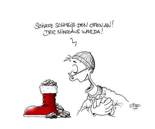 Cartoon: Nikolaus 2022 (medium) by MosesCartoons tagged nikolaus,dezember,weihnachten,advent,feiertag