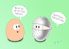 Cartoon: Tee-Ei (small) by a-b-c tagged abc,ei,eier,ostern,bunt,osterhase,familie,kinder,fest,eiersuche,karfreitag,gründonnerstag,feiertag,osterei,teeei,ritter,tee