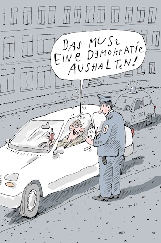 Cartoon: Demokratie (medium) by Til Mette tagged demokratie