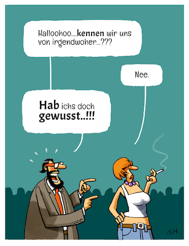 Cartoon: anmache (medium) by anton heurung tagged konversation,liebe