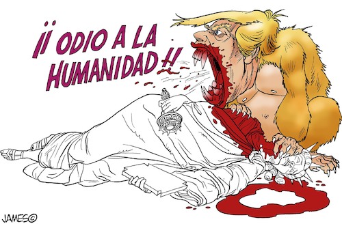 Cartoon: Cero Tolerancia (medium) by JAMEScartoons tagged donald,trump,migration