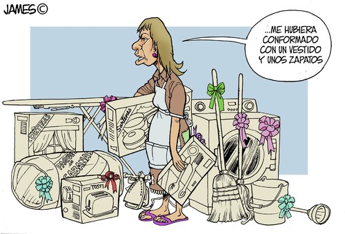 Cartoon: Dia de las Madres (medium) by JAMEScartoons tagged dia,madre,mother