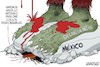 Cartoon: el dicho de siempre (small) by JAMEScartoons tagged pies,corrupcion,delincuencia,cucaracha