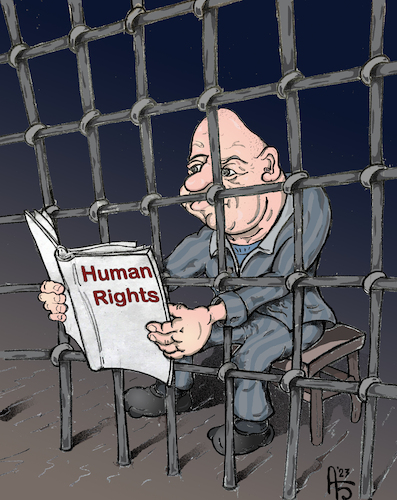 Cartoon: Einführung in Rechte (medium) by Back tagged menschenrechte,demokratie