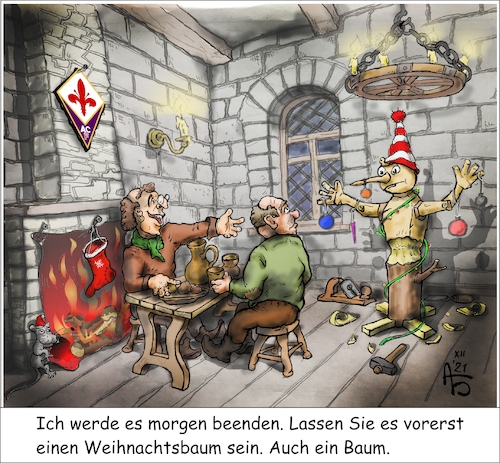 Cartoon: Weihnachtsbaum (medium) by Back tagged weihnachtsbaum