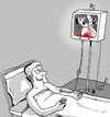 Cartoon: Drip (small) by JARO tagged black,humor,blood,hospital