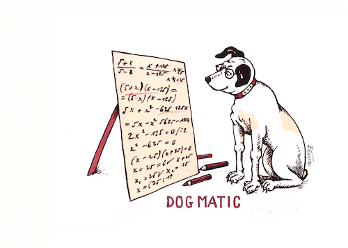 Cartoon: Dogmatic (medium) by Jiri_Sliva tagged math2022