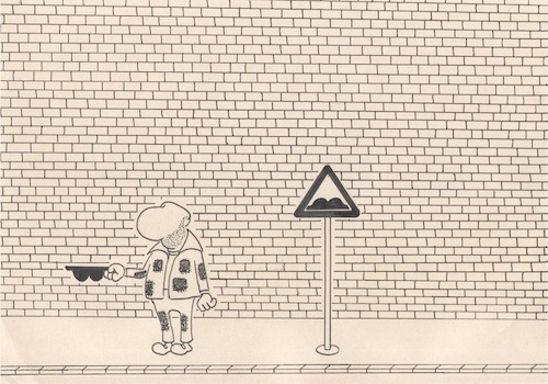 Cartoon: no title (medium) by chakhirov tagged trafficsign