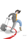Cartoon: - (small) by hamitgis tagged cartoon,karikatur,hamit,hamitgis,gis,goc,gocmen,multeci,sinir,sinirgecisi,yolculuk,bavul,kimlik,degisim,aidiyet,yenihayat,migration,migrant,refugee,border,crossing,journey,suitcase,identity,change,belonging,newlife