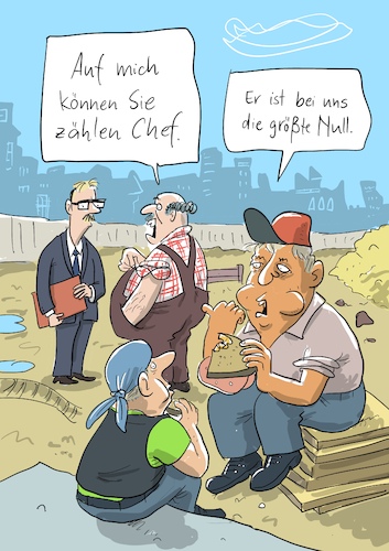 Cartoon: Größte Null (medium) by Kiefel tagged math2022,arbeit,job