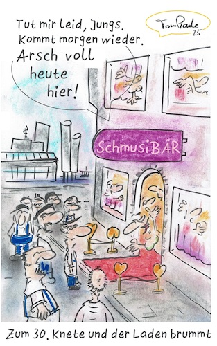 Cartoon: Bald wieder Monatsende (medium) by TomPauLeser tagged monatsende,lohn,geld,arsch,voll,bordell,arbeiter