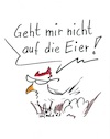 Cartoon: Ansage (small) by TomPauLeser tagged huhn,henne,hühner,eier,schnabel,brille,nest,eierlegen,gelege