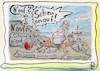 Cartoon: Antike Schriftrolle Nr. 6 (small) by TomPauL tagged sänfte,strand,antike,schiffsreisende
