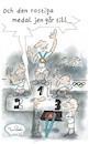 Cartoon: Rostiga Olympia (small) by TomPauLeser tagged och,den,rostiga,medaljen,gar,till,olympia,silvermedalj,guldmedalj,brons,bronsmedalj,guld,silver,sport,idrottare,vinnare,prisceremoni,heder