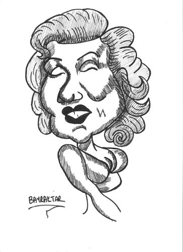 Cartoon: marilyn monore (medium) by Seydi Ahmet BAYRAKTAR tagged marilyn,monore