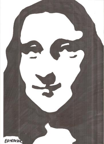 Cartoon: Mona Lisa (medium) by Seydi Ahmet BAYRAKTAR tagged mona,lisa