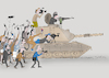 Cartoon: tank (small) by Tarasenko  Valeri tagged journalists,humor,tank,attack