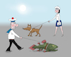 Cartoon: walk (small) by Tarasenko  Valeri tagged walk,fish,sailor,morning