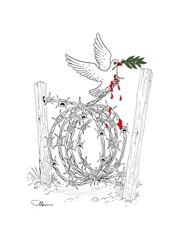 Cartoon: Global Peace (medium) by sally cartoonist tagged peace,international,national,politicians,democracy,conflicts,war,terrorism,book,magazine,newspaper,cartoon,caricature,peace,international,national,politicians,democracy,conflicts,war,terrorism,book,magazine,newspaper,cartoon,caricature