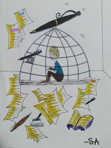 Cartoon: Journalism (medium) by sally cartoonist tagged journalism