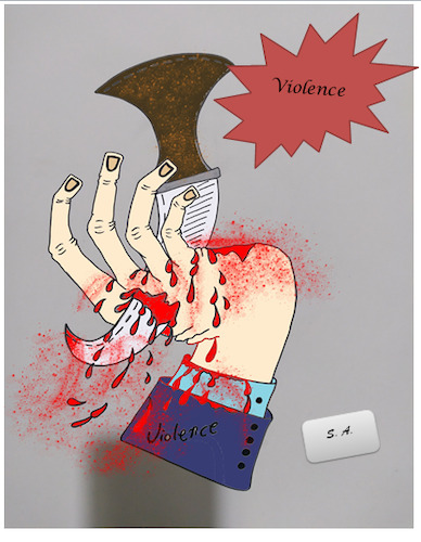 Cartoon: Violence (medium) by sally cartoonist tagged violence