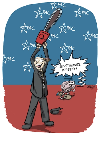 Cartoon: Neulich auf der CPAC (medium) by SandraNabbefeld tagged cartoon,cartoonist,humor,satire,reality,realsatire,cpac,faschisten,treffen,konferenz,populisten,rechtsruck,global,rightwing,dictatorship,diktatur,gefahr,kettensäge,elonmusk,elon,dumm,idiocracy,washington,sandranabbefeld,nabbefeld,nabbefeldcartoon,cartoonlobby,rheinischehumorverwaltung,cartoon,cartoonist,humor,satire,reality,realsatire,cpac,faschisten,treffen,konferenz,populisten,rechtsruck,global,rightwing,dictatorship,diktatur,gefahr,kettensäge,elonmusk,elon,dumm,idiocracy,washington,sandranabbefeld,nabbefeld,nabbefeldcartoon,cartoonlobby,rheinischehumorverwaltung