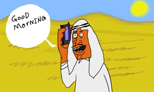 Cartoon: good morning sirs Arabs p1 (medium) by sal tagged cartoon,story,good,morning,sirs,arabs