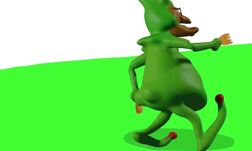 Cartoon: Mr. froggy 3d mode animation (medium) by sal tagged cartoon,animation,3d,froggy,mr