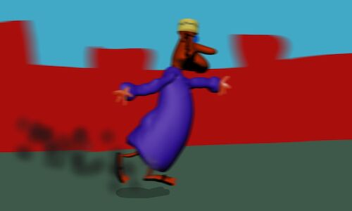 Cartoon: mr mubakher 3d mode (medium) by sal tagged cartoon,animation